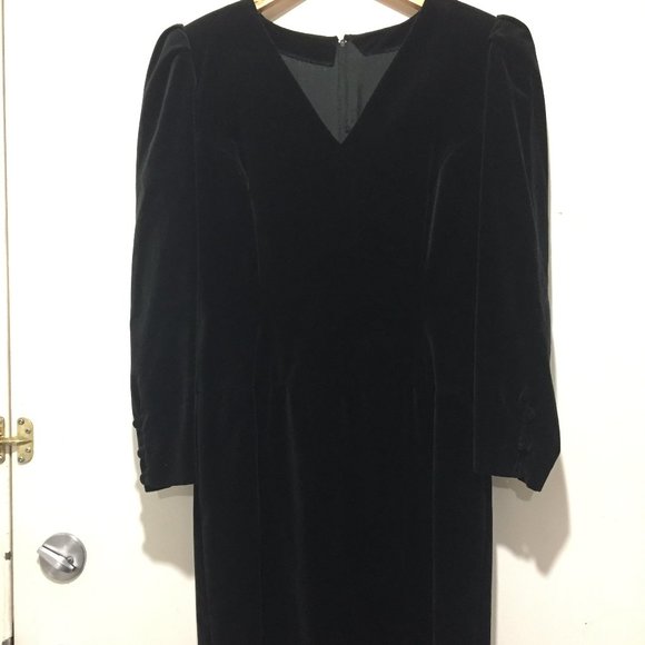 VINTAGE VELVET MAXI DRESSES SIZE M - Picture 2 of 6